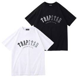 TR APSTAR Original design Men's T-Shirts logo Summer Cartoon Collarless Short Sleeve Letter Loose Versatile Tops T-Shirts black white red 760