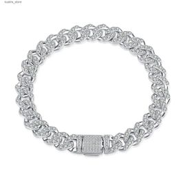 Charm Bracelets AZ750-S Lefei Fashion Luxury Trend Classic Diamond-set Moissanite Width Chain s For Women s925 Silver Jewellery Charm Gift L240322