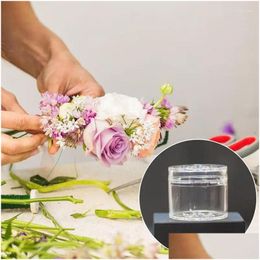 Vases Stem Holder Ring Flower Arrangement Diy Floral Art Accessory For Table Party Home Spiral Ikebana Drop Delivery Garden Decor Dhsmb