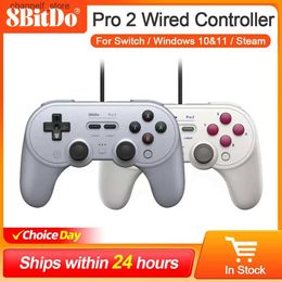 Game Controllers Joysticks 8BitDo Pro 2 Wired Gamepad for Nintendo Switch PC Gamepad RetroPie Raspberry Pi Ultimate Software Hair TriggersY240322