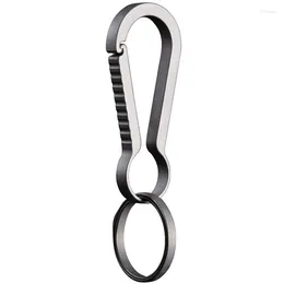 Keychains Titanium Alloy Keychain Key Ring Creative 1 Body Personality Men And Women Waist Hanging Simple