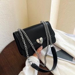 Drawstring Vintage Chain Handbags For Women Designer Hobos Leather Shoulder Crossbody Bag Luxury Ladies Heart FashionUnderarm Bags