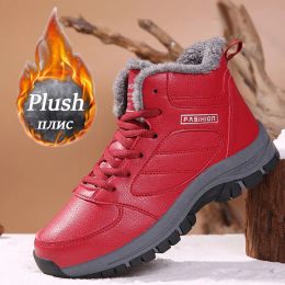 Boots New Winter Boots Women Waterproof Snow Boots Women Shoes Casual Winter Hiking Shoes Ankle Boots for Women Plus Size Couple Shoes