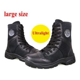 Shoes Outdoor Tactical Boots Man Training High Mesh Summer Special Forces Boots Winter Warm Canvas Tactic Leather Boot