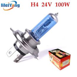 Other Car Lights 24V H4 100W Super Bright Fog Lamp Halogen Bulb High Power Headlight Automotive Light Source Parking Lot Headlight White 100/90WL204