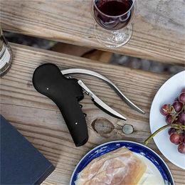 Wine Tool Set Portable Bottle Opener Cork Drill Lifter Kit Bar Lever Foil Cutter Kitchen Accessories Corkscrew 240315