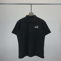 Herren Polos Sommer Business HighEnd Einfarbig Hochwertige Kurzarm Poloshirt Revers Kragen Männer Mode Lässig Keine Spur Druck A24