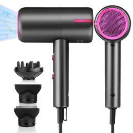 1875 Watt Hair with Comb Diffuser& Concentrator, Negative Ionic Lightweight Portable Hairdryer Travel, Professional Fast Drying Salon Blow Dryer for Curly