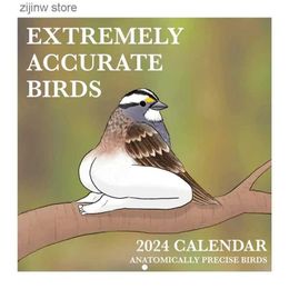 Calendar 2024 Extremely precise bird calendar decorative wall calendar bird enthusiast room calendar bedroom life calendar Y240322