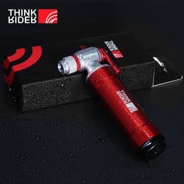 ThinkRider CO2 Pump For Bicycle Schrader Presta Adapter Bike Inflator Aluminium Tyre Tube Mini size MTB Pumps CO2 Cartridge 240318