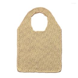 Shopping Bags Knitted Handbags Crochet Tote Bag Shoulder Large Capacity Book Storage