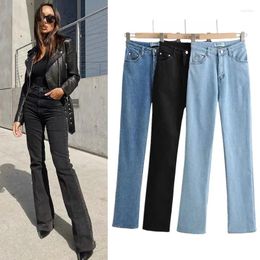Women's Jeans Vintage Stretch Slim Micro Fashion Women High Waist Long Denim Pants
