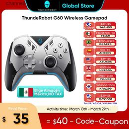 Game Controllers Joysticks ThundeRobot G60 Gaming Controller Wireless Gamepad Hall Effect ALPS Joystick Dual Vibration For Nintendo Switch PC Steam iOSY240322