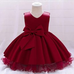 Girl Dresses Princess Party Dress For Girls Flower Elegant Birthday Children Tulle Wedding Evening Gown Blackless Tutu Vestidos