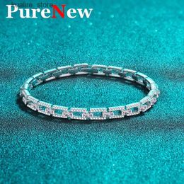 Charm Bracelets PureNew Premium 3-3.5ct Full Moissanite For Women Original S925 Silver Womens Moissanite Diamond Fine Jewelry L240322