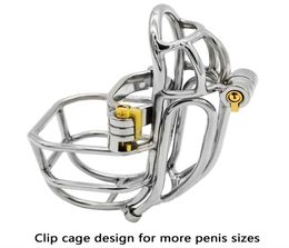 est Design Stainless Steel Detachable Device PA Puncture Cock CagePenis Ring Lock Stealth Lock Belt 2207049377067