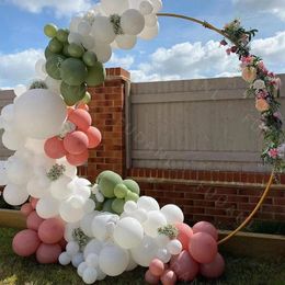 Party Decoration 120pcs Retro Pink White Wedding Balloons Garland Arch Kit Latex Balloon Set Birthday Baby Shower Decor Supplies