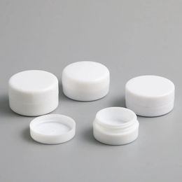 1g 2g 3g 5g Mini White Plastic Empty Jar Pot Travel Cosmetic Sample Makeup Face Cream Containers Nail Art Organizer