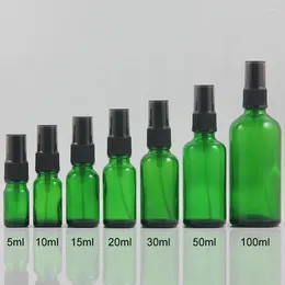 Storage Bottles High Quality Mini Travel Portable 5ml Glass Spray Perfume Wholesale Green Atomizer