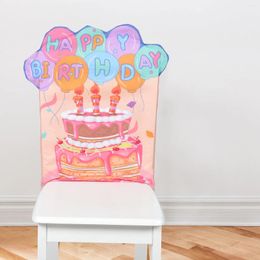 Chair Covers Seat Birthday Happy Table And For School Decoration Children Classroom Office