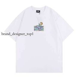 Designer Kith Brand T Shirts Tom Jerry T Shirt Men Tops Women Casual Short Sleeves SESAME STREET Tee Vintage Fashion Clothes Tees Outwear Kiths Short US Size 4263