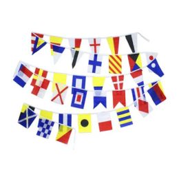 Accessories 14M 40 flags Marine code Maritime Signal Flag string for ship boat Vessel