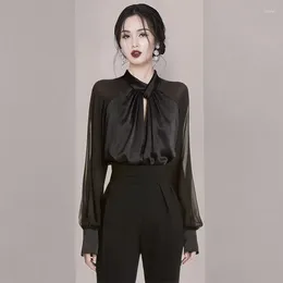 Women's Two Piece Pants Set Of Hepburn Style Fashionable And Foreign Niche Blouse Female 2024 Spring Women Top Two-piece