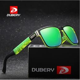 DUBERY Brand Design Polarized Sunglasses Men Driver Shades Male Vintage Sun Glasses For Men Spuare Mirror Summer 518 240304