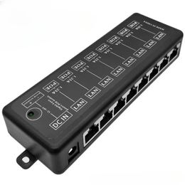 POE Injector 4Ports 8Ports POE Splitter for CCTV Network POE Camera Power Over Ethernet IEEE802.3af 12V-48V Wireless AP