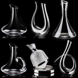 Bar Tools Wine Decanter Crystal Glass Wine Dispenser Wine Shaker Flagon Creative Styling Barware Decanter Set Wine Separator Wine Bottles 240322