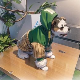 Dog Apparel Soft And Warm Cotton Jacket For Pets Designer Clothes Winter Coat Casual Sweater With Letter Cold Weather