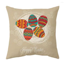 Pillow Cover Square Home Decoration Easter Case Decorative Pillows Cartoon Festival Christmas Letter E1707