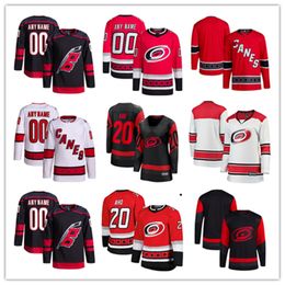 Carolina Custom Hurricanes Hockey Jerseys 20 Sebastian Aho 31 Frederik Andersen 8 Brent Burns 5 Jalen Chatfield 71 Jesper Fast 59 Jake Guentzel 24 Seth Jarvis