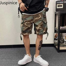 Men's Shorts Summer washing retro camouflage shorts for mens oversized casual loose high street five point pants for mens bottom clothing J240322