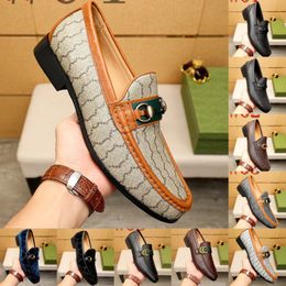 69 Model Luxury's Men's Oxford Scarpe Oxford Black Brown Snake Spake Stampa Designer Casualmente Scarpe da uomo Scontro in Leap di Toe Scarpe per uomini