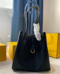 handbag Women Tote bag Luxury Cowhide bucket bag fold shoulder bags Concealed magnetic latch key handbags