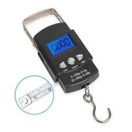 Household Scales 50kg/10g Mini Scale Electronic For Fishing Luggage Travel Weighting LCD Steelyard Portable Digital Kitchen Hanging Scales 240322
