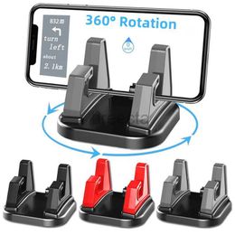 Cell Phone Mounts Holders Mini Silicone Car Phone Holder Mount 360 Rotatable Phones GPS Support Stick To Dashboard Cell Phone Bracket Stable Holder in Car 240322