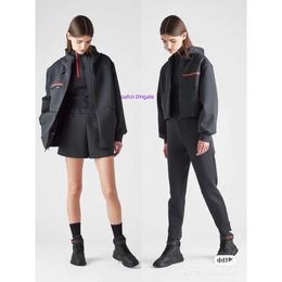 24SS Spring/Summer collection designer jacket, women's jacket with letters, high-quality belt, women's windproof Linea Rossa iconic red line warm parka coat, 495195