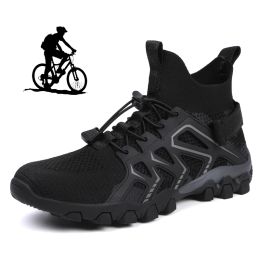 Footwear New MTB Lightweight Bicycle Training Sneakers Breathable Road Cycling Shoes Men Mountain Bike Shoes NonSlip Women Fitness Shoes