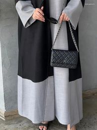 Ethnic Clothing Ramadan Black Abaya Dubai Turkey Islam Kimono Muslim Modest Dress Sets Prayer Clothes For Women Kaftan Robe Femme Musulmane