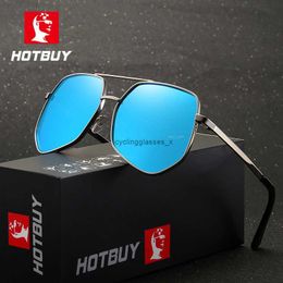 Hotbuy new driving polygon Polarised Sunglasses mens Personalised straight 88001