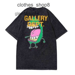 Mens Sweaters designer Tshirts Hoodies Gallerrys Deptt Correct Version Used Cartoon Letters Couple Style Short Sleeve High Street Fashion shirt G8XK