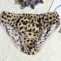 Women's Panties Silk Women Breathable Comfortable Underwear Briefs Sexy Smooth High Grade Solid Colour Elastic Large Size Underpants