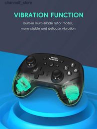 Game Controllers Joysticks Data Frog Control for Nintendo Switch Pro Controller Turbo Wireless Game Controller for Nintendo Switch Oled Accessories Y240325