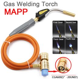 Lastoortsen Mapp Gas Soldering Torch 1.5m(5ft) Hose Gas Brazing Burner Welding Quenching Bbq Burner Ce Hvac Hand Mapp Torch