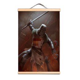 Transform Your Walls With This Vintage Knights Templar Art Posters, Christ Crusades Warrior Canvas Scroll Painting Wall Charts AB10