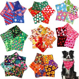 60pcs Dog Bandanas Bulk Wholesale Spring Summer Animals Supplies Items Pet Pets Big Accessories 240314