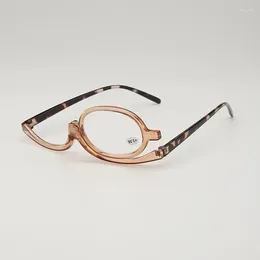 Sunglasses Makeup Presbyopia Glasses Single 180 Degree Rotating Optical Sight Reading Full Frame Fashion