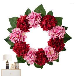 Decorative Flowers Door Wreaths Artificial Floral Wreath For Front Reusable Seasons Wedding Wall Festival Garden Decor